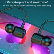 Wireless Headphones Bluetooth 5.0 Neckband Earphones Silicone Hifi 9D Stereo