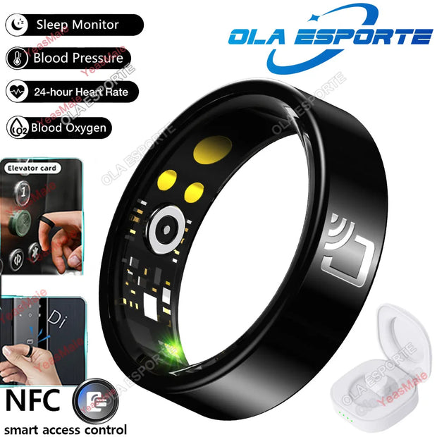 2024 NEW For Xiaomi NFC Smart Ring Men Women Blood Pressure Heart Rate
