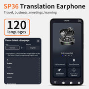AI Translator On-ear Headphones 144 Languages Real Time Translation Earphones