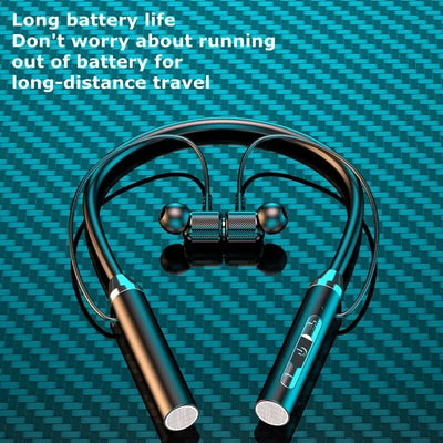 Wireless Headphones Bluetooth 5.0 Neckband Earphones Silicone Hifi 9D Stereo