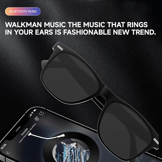New Smart Glasses Wireless Calling Earphones Remote Control Photo AI Assistant