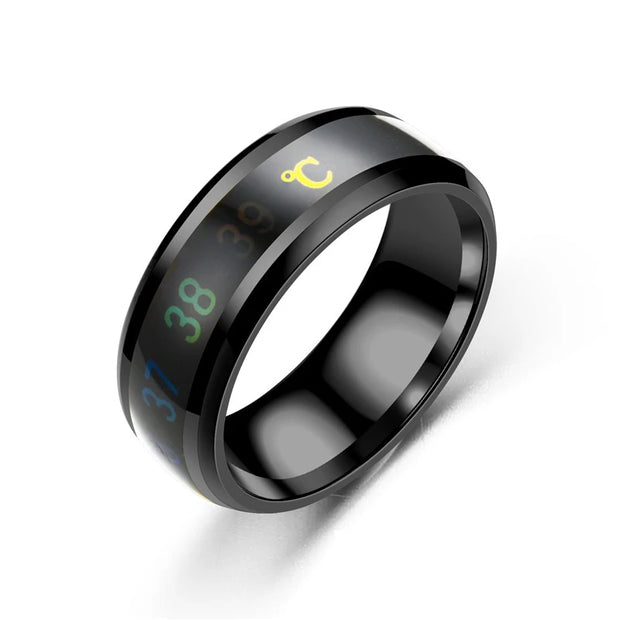 Smart Stainless Steel Multifunctional Ring for Couple Mood Feeling Intelligent