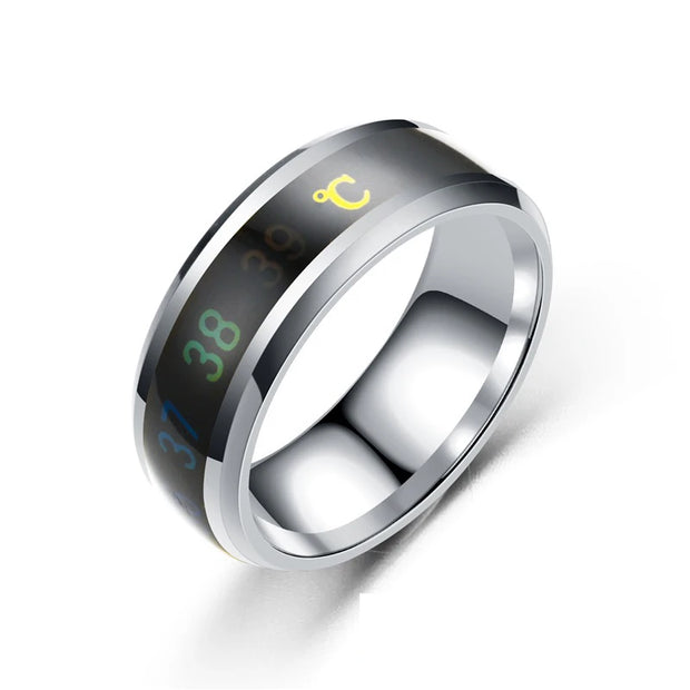 Smart Stainless Steel Multifunctional Ring for Couple Mood Feeling Intelligent