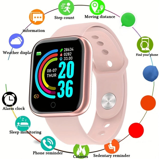 Smart Watch Sport Men Fitness Monitoring Woman Smartwatch Bluetooth Connection