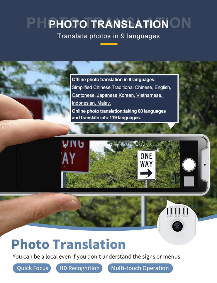 MD32 Language Scanner Pen Smart Pen Language Translator Electronic Dictionary English Learning Scanning Pen Built in Battery