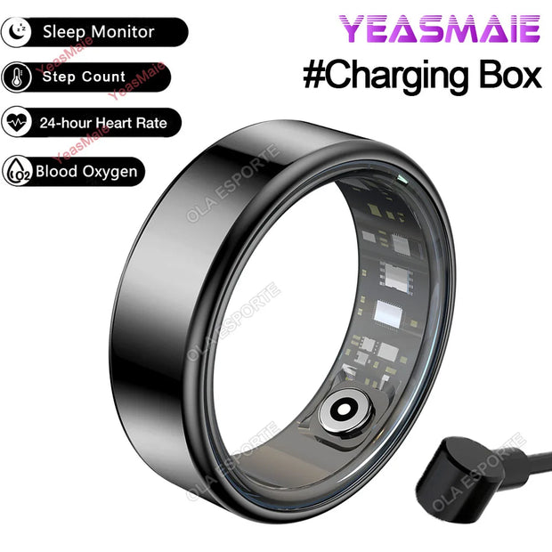 2025 Smart Ring Men Women 5ATM & IP68 Waterproof Health Monitoring Heart Rate