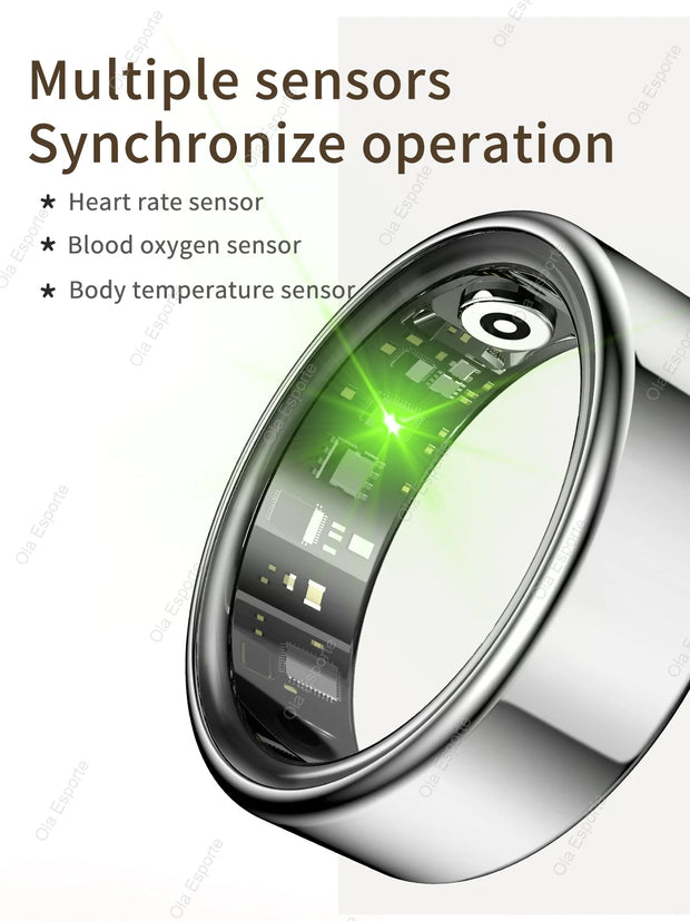 2025 Smart Ring Men Women 5ATM & IP68 Waterproof Health Monitoring Heart Rate