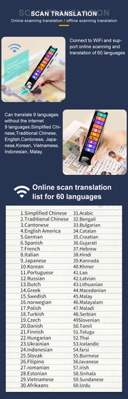 MD32 Language Scanner Pen Smart Pen Language Translator Electronic Dictionary English Learning Scanning Pen Built in Battery