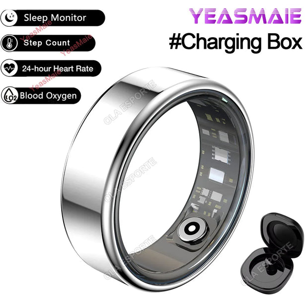 2025 Smart Ring Men Women 5ATM & IP68 Waterproof Health Monitoring Heart Rate