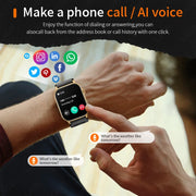 LIGE New Smart Watch Men Blood Oxygen Health Monitor Watch 2.01"