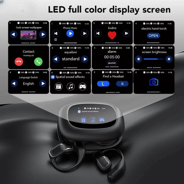 Bluetooth AI Transla Earbuds Smart Wireless Translation HiFi Headphones Sports Noise Reduction