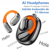 Bluetooth AI Transla Earbuds Smart Wireless Translation HiFi Headphones Sports Noise Reduction
