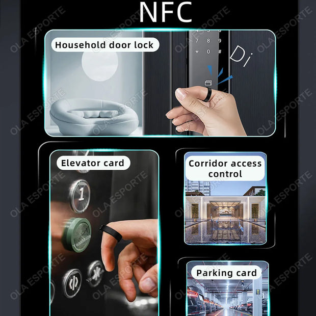 2024 NEW For Xiaomi NFC Smart Ring Men Women Blood Pressure Heart Rate