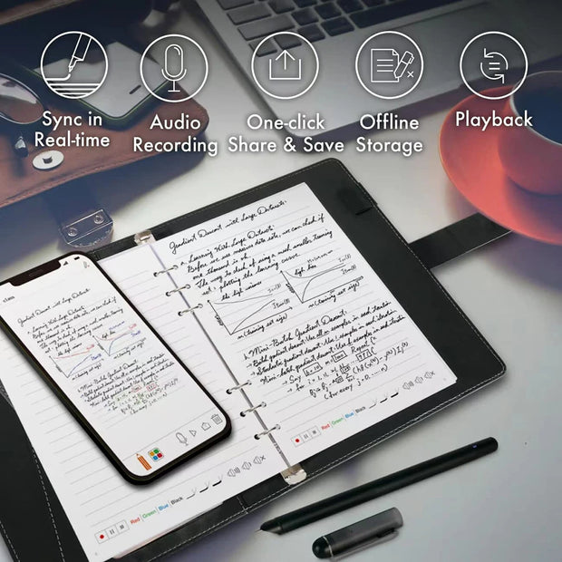 Smart Pen Writing Set Includes Smartpen Smart A5 PU