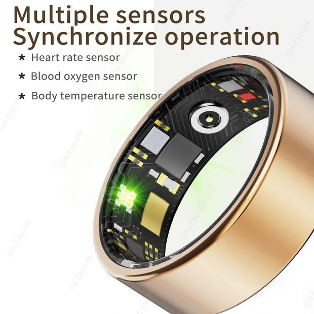 2025 Smart Ring Men Women 5ATM & IP68 Waterproof Health Monitoring Heart Rate