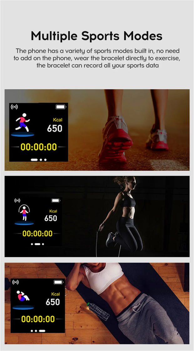 Smart Watch Sport Men Fitness Monitoring Woman Smartwatch Bluetooth Connection