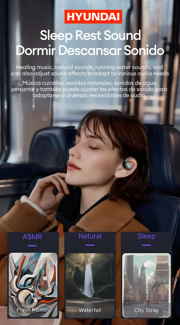 Choice HYUNDAI Openair5 AI Bluetooth Translation Earphones Hanging Ear