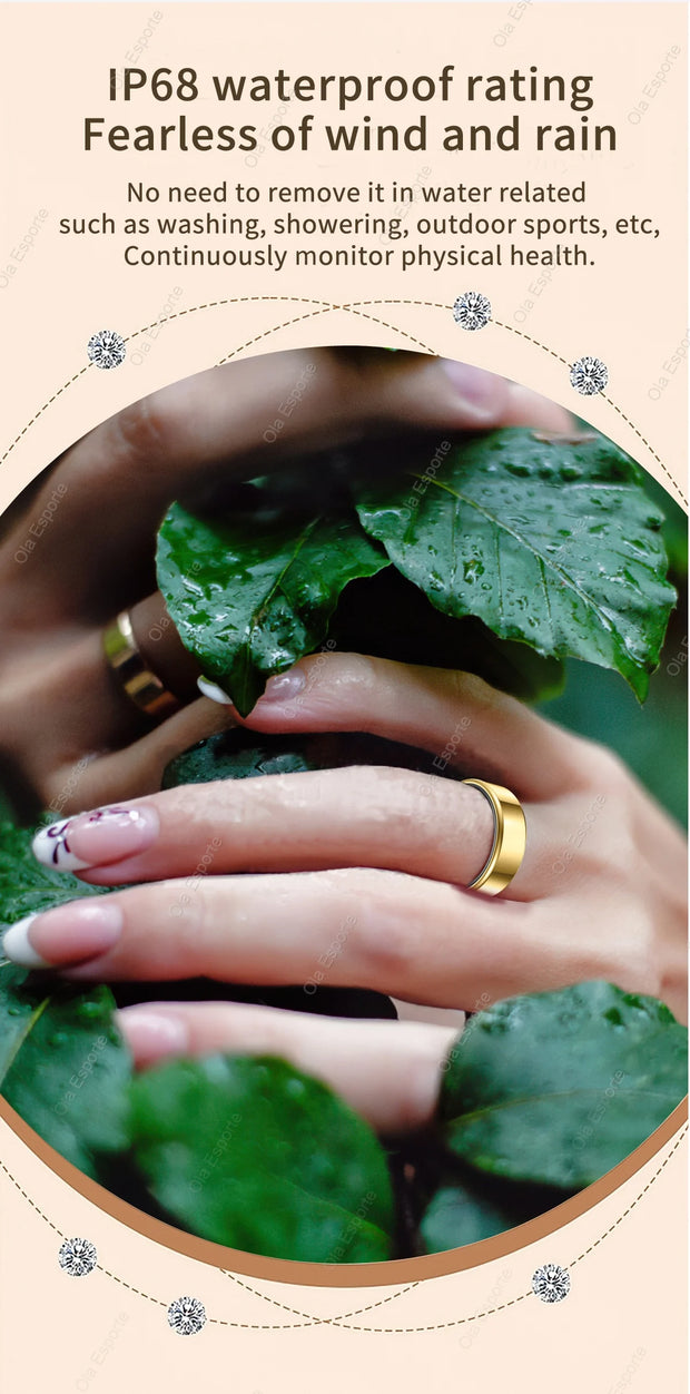 2025 Smart Ring Men Women 5ATM & IP68 Waterproof Health Monitoring Heart Rate