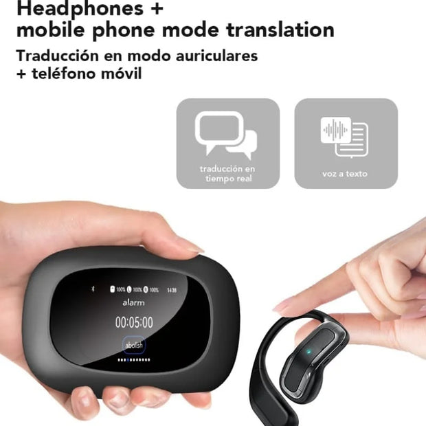 Bluetooth AI Transla Earbuds Smart Wireless Translation HiFi Headphones Sports Noise Reduction