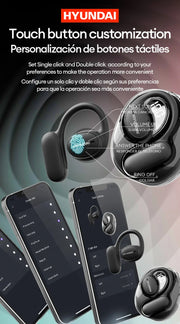 Choice HYUNDAI Openair5 AI Bluetooth Translation Earphones Hanging Ear