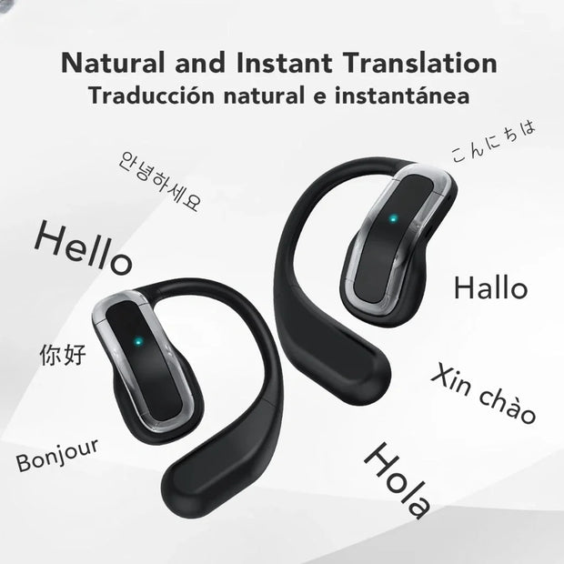 Bluetooth AI Transla Earbuds Smart Wireless Translation HiFi Headphones Sports Noise Reduction