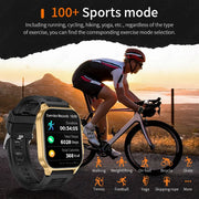 LIGE New Smart Watch Men Blood Oxygen Health Monitor Watch 2.01"
