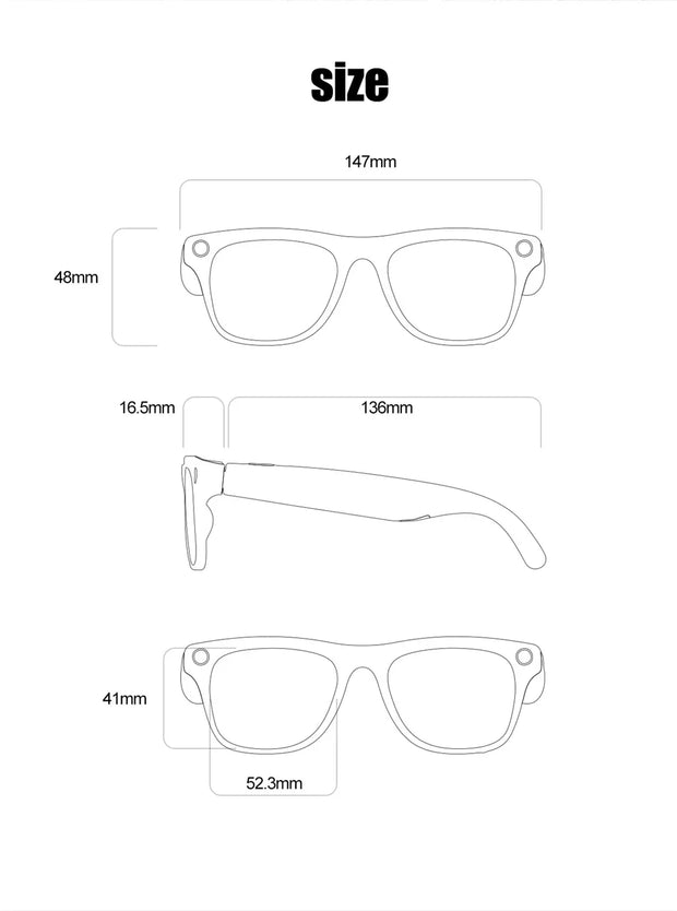 Xiaomi 4K HD AI Smart Glasses Chat GPT 100MP Camera Bluetooth Call