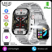 LIGE New Smart Watch Men Blood Oxygen Health Monitor Watch 2.01"