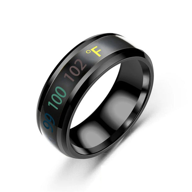 Smart Stainless Steel Multifunctional Ring for Couple Mood Feeling Intelligent