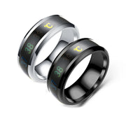 Smart Stainless Steel Multifunctional Ring for Couple Mood Feeling Intelligent