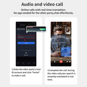 AI Translator On-ear Headphones 144 Languages Real Time Translation Earphones