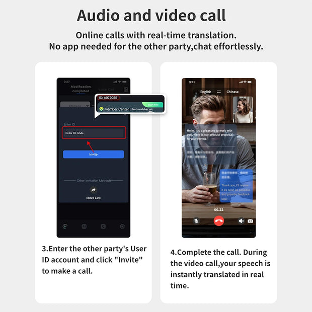 AI Translator On-ear Headphones 144 Languages Real Time Translation Earphones