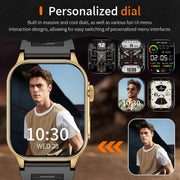 LIGE New Smart Watch Men Blood Oxygen Health Monitor Watch 2.01"
