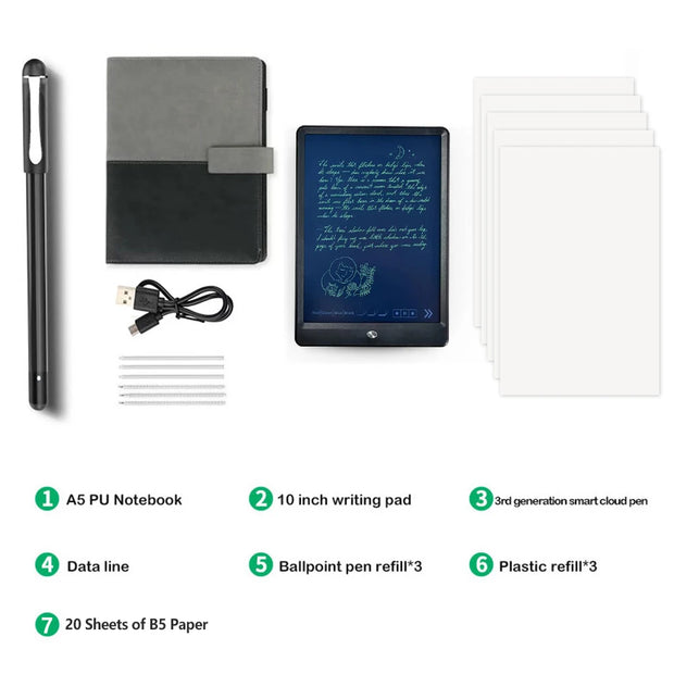 Smart Pen Writing Set Includes Smartpen Smart A5 PU
