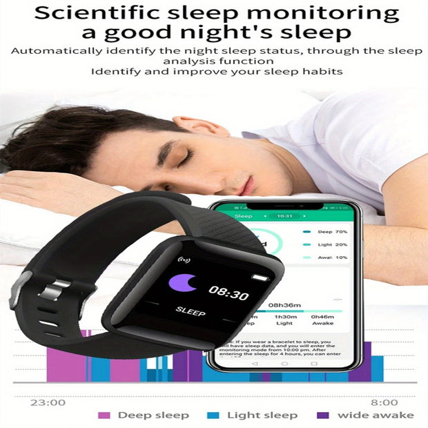 Smart Watch Sport Men Fitness Monitoring Woman Smartwatch Bluetooth Connection