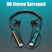 Wireless Headphones Bluetooth 5.0 Neckband Earphones Silicone Hifi 9D Stereo