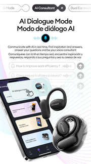 Choice HYUNDAI Openair5 AI Bluetooth Translation Earphones Hanging Ear