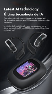 Bluetooth AI Transla Earbuds Smart Wireless Translation HiFi Headphones Sports Noise Reduction
