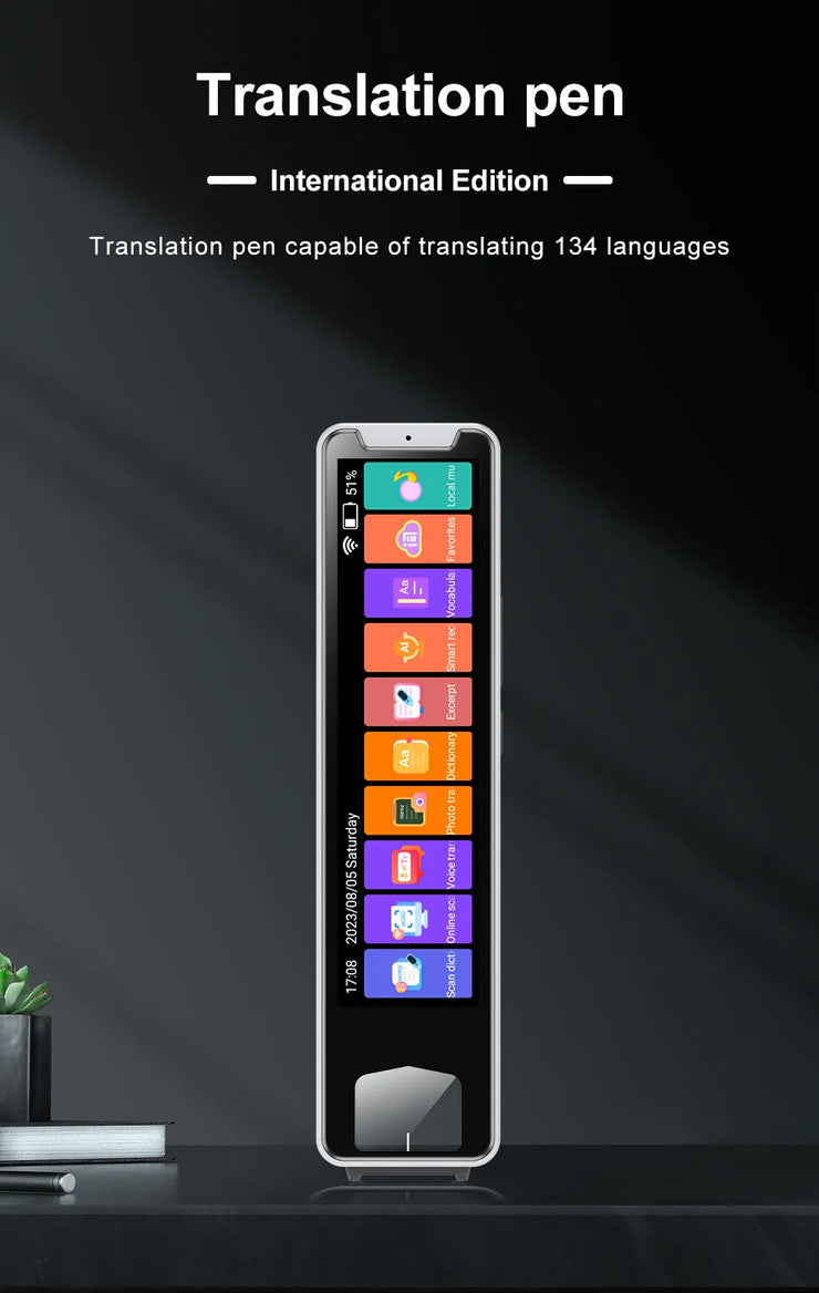 MD32 Language Scanner Pen Smart Pen Language Translator Electronic Dictionary English Learning Scanning Pen Built in Battery