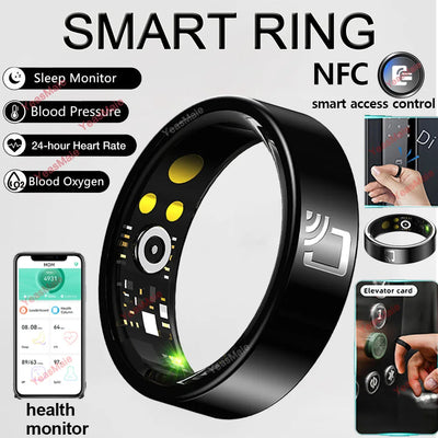 2024 NEW For Xiaomi NFC Smart Ring Men Women Blood Pressure Heart Rate