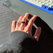 Smart Stainless Steel Multifunctional Ring for Couple Mood Feeling Intelligent