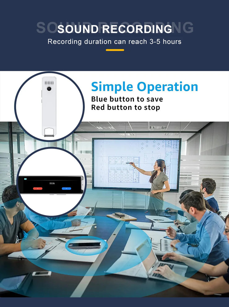 MD32 Language Scanner Pen Smart Pen Language Translator Electronic Dictionary English Learning Scanning Pen Built in Battery
