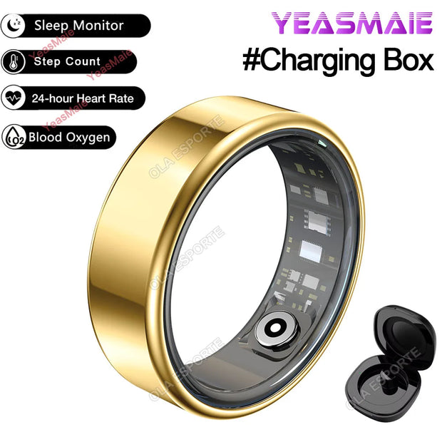 2025 Smart Ring Men Women 5ATM & IP68 Waterproof Health Monitoring Heart Rate