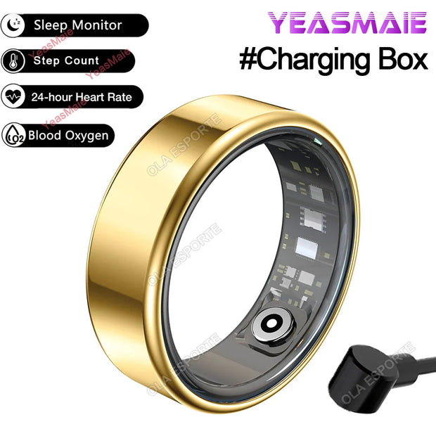2025 Smart Ring Men Women 5ATM & IP68 Waterproof Health Monitoring Heart Rate