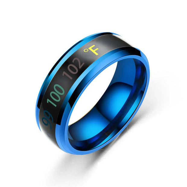 Smart Stainless Steel Multifunctional Ring for Couple Mood Feeling Intelligent