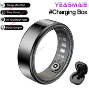 2025 Smart Ring Men Women 5ATM & IP68 Waterproof Health Monitoring Heart Rate