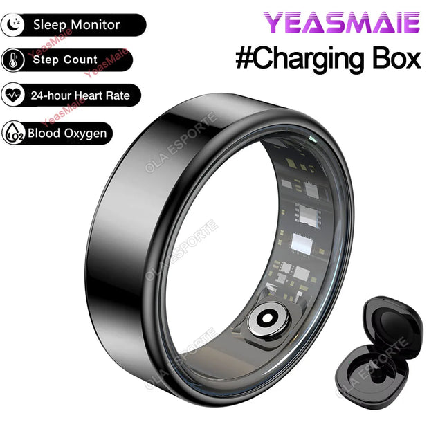 2025 Smart Ring Men Women 5ATM & IP68 Waterproof Health Monitoring Heart Rate