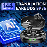 AI Translator On-ear Headphones 144 Languages Real Time Translation Earphones
