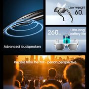 Sports Sunglasses Men Women AI Translate Smart Glasses HD Camera Take Photo