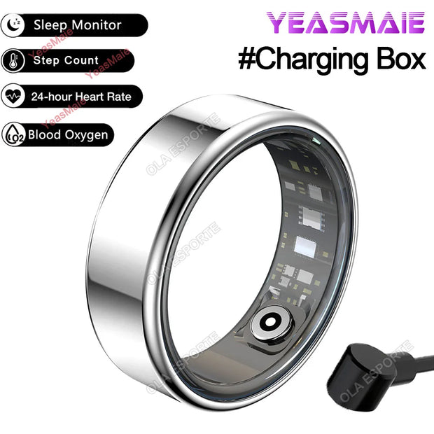 2025 Smart Ring Men Women 5ATM & IP68 Waterproof Health Monitoring Heart Rate